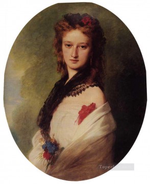  royalty Oil Painting - Zofia Potocka Countess Zamoyska royalty portrait Franz Xaver Winterhalter